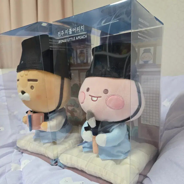 [BUNJANG] Kakao Friends Jeonju Limited Edition Ryan &amp; Apeach Doll Set / 전주한정판 라이언, 어피치세트