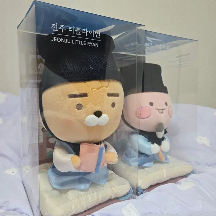 [BUNJANG] Kakao Friends Jeonju Limited Edition Ryan &amp; Apeach Doll Set / 전주한정판 라이언, 어피치세트