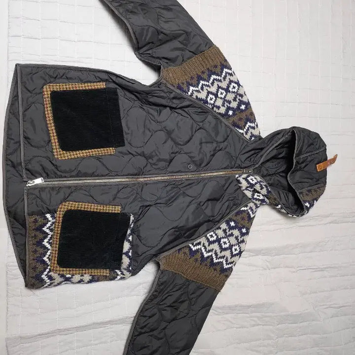 [BUNJANG] Andersson Bell Quilted Knit Patch Jacket / 앤더슨벨 퀄티드 니트패치  자켓 M