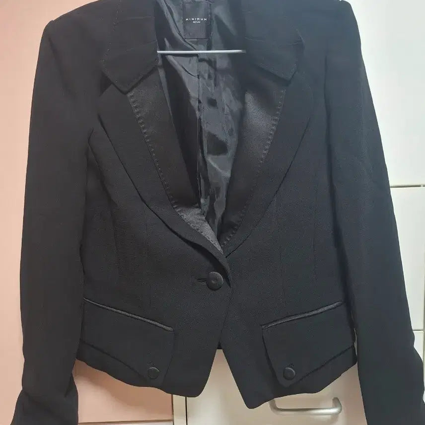 [BUNJANG] Minimal Vintage Black Blazer / 미니멈 빈티지 자켓 고스 긱시크 검정 블랙 정장