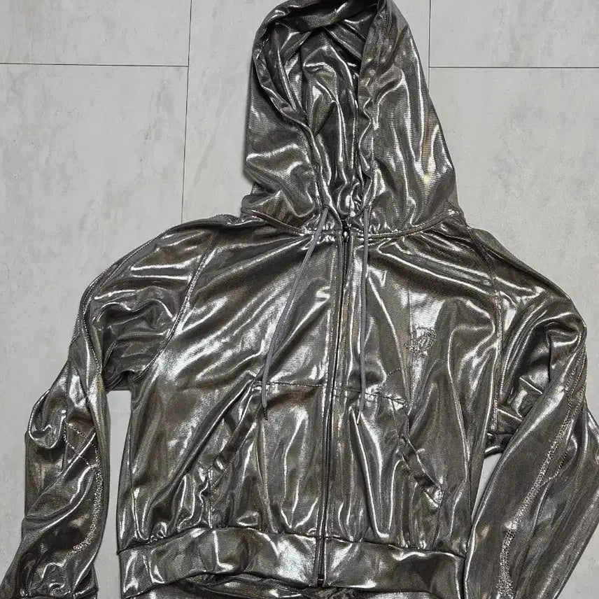 [BUNJANG] Doublet Foil Jersey Track Hoodie Jacket / 최종가 24ss 더블렛 doublet 호일 저지 트랙 후디 자켓
