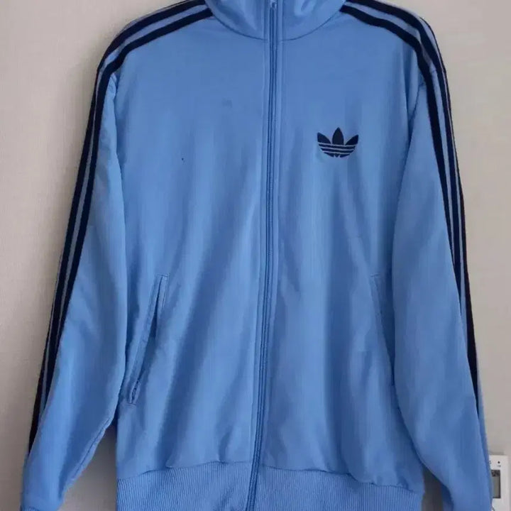 [BUNJANG] Adidas Firebird Track Top Jersey Blue Navy Size 100-105 / 아디다스 파이어버드 스카이블루 네이비 트랙탑 저지 져지집업 100~105