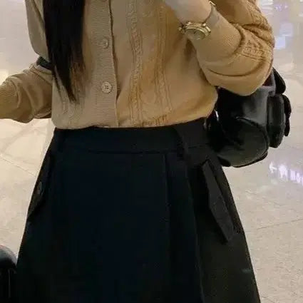 [BUNJANG] Unbranded Cardigan and Skirt Set / 세트