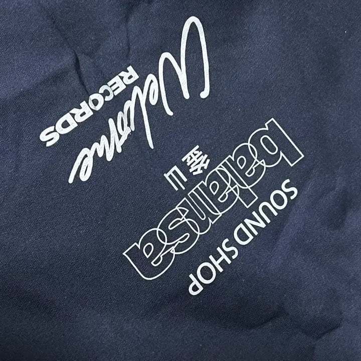 [BUNJANG] Balansa Welcome Records Hoodie Navy XL / 발란사 웰컴레코즈 후드티 네이비 XL