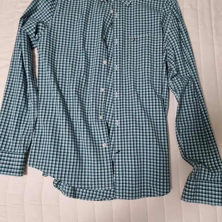 [BUNJANG] Tommy Hilfiger Check Long Sleeve Shirt Size 100 / 타미힐피거 체크 긴팔 셔츠 100
