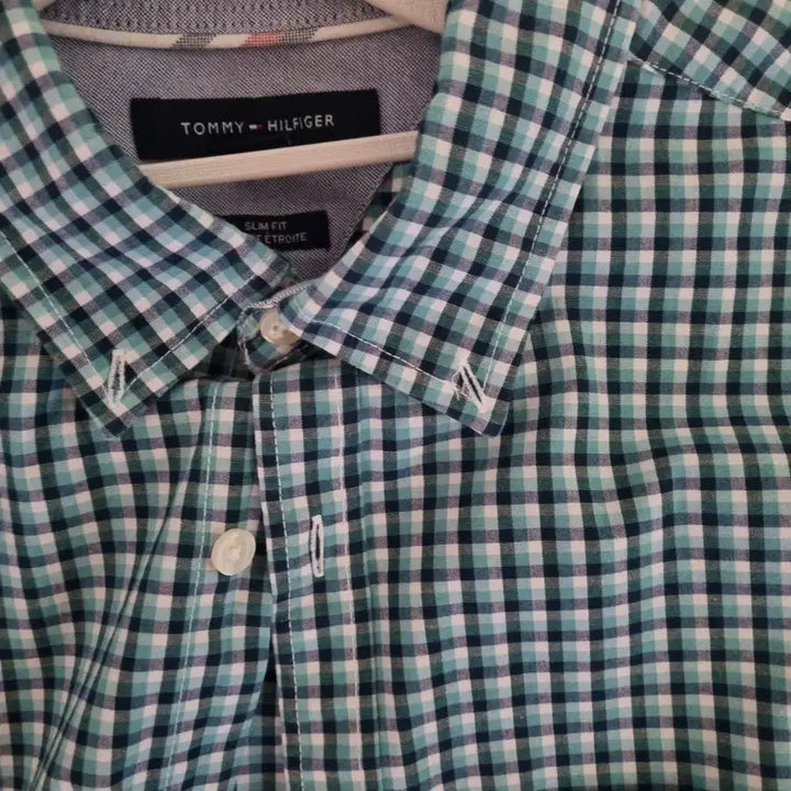 [BUNJANG] Tommy Hilfiger Check Long Sleeve Shirt Size 100 / 타미힐피거 체크 긴팔 셔츠 100