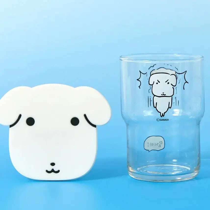 [SOLD OUT] 가나디 글라스 컵&amp;코스터 세트 [개봉]