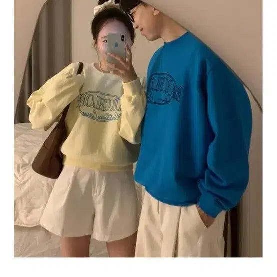 [BUNJANG] Meridate Man to Man Sweatshirt / (1회착용) 메리데이트맨투맨