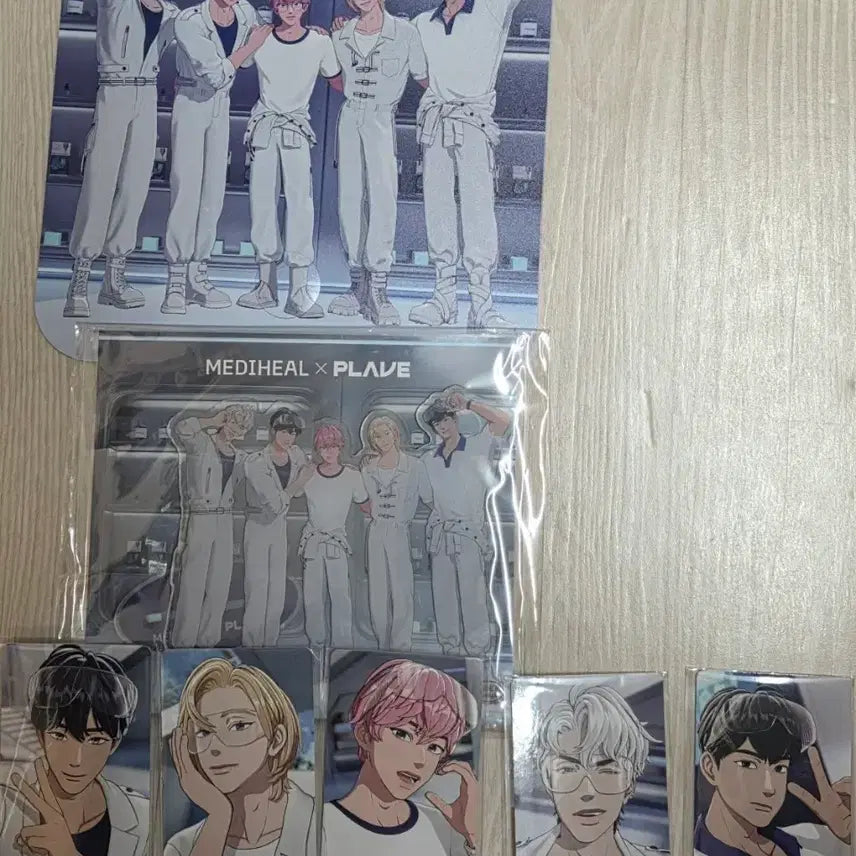 [BUNJANG] Mediheal x PLAVE Fan Acrylic Photocard Bundle Set / 메디힐 플레이브 부채 아크릴 포카 일괄판매