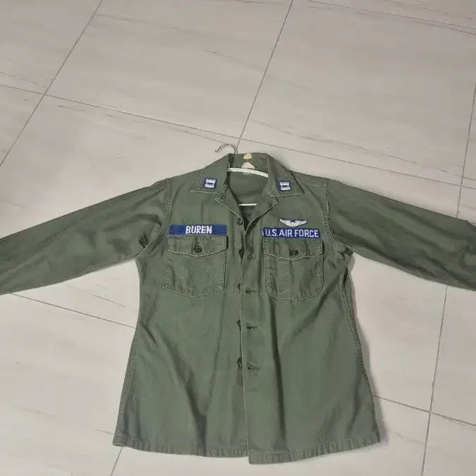 [BUNJANG] US Air Force OG-107 Shirt (2nd Gen) / 60s 미군 오리지널 미공군 og-107 셔츠 2세대 100사이즈 팝니다