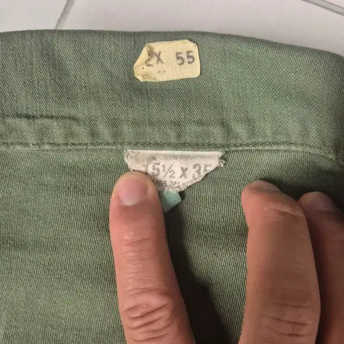[BUNJANG] US Air Force OG-107 Shirt (2nd Gen) / 60s 미군 오리지널 미공군 og-107 셔츠 2세대 100사이즈 팝니다