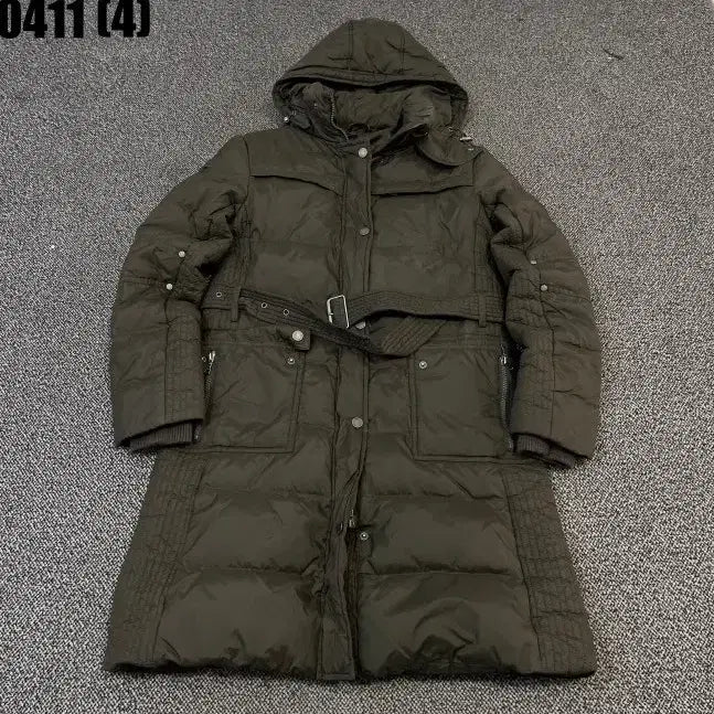 [BUNJANG] Tommy Hilfiger Brown Hooded Long Padded Coat / S 타미힐피거 후드 롱 패딩 브라운 0411(4)