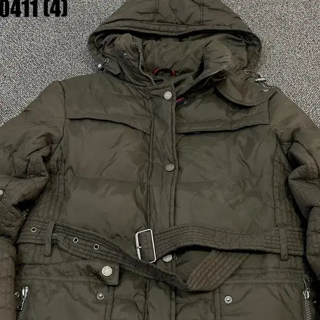 [BUNJANG] Tommy Hilfiger Brown Hooded Long Padded Coat / S 타미힐피거 후드 롱 패딩 브라운 0411(4)