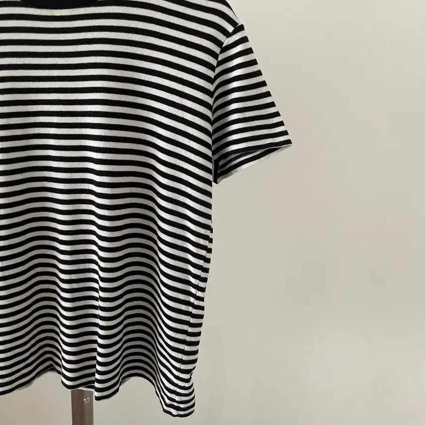 [BUNJANG] MUJI Striped Short Sleeve T-shirt / 무인양품(MUJI) 스트라이프 반팔 티셔츠