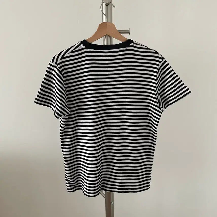 [BUNJANG] MUJI Striped Short Sleeve T-shirt / 무인양품(MUJI) 스트라이프 반팔 티셔츠