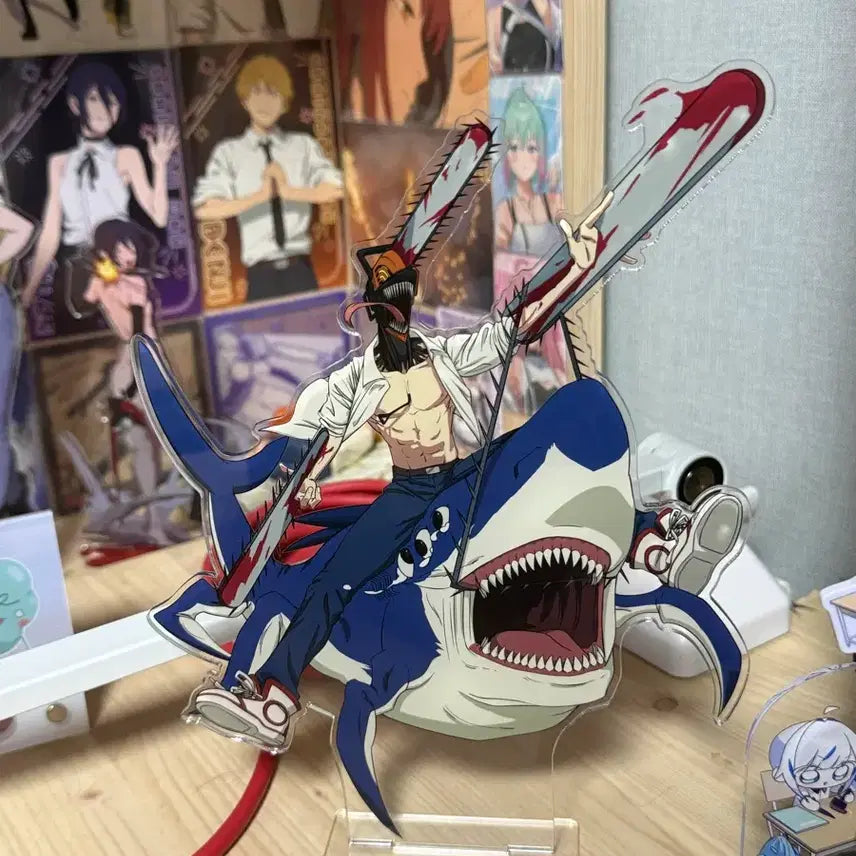 [BUNJANG] Chainsaw Man Acrylic Stand (Chainsaw Man &amp; Beam) / 체인소맨 비공식 아크릴 스탠드 (체인소맨&amp;빔)