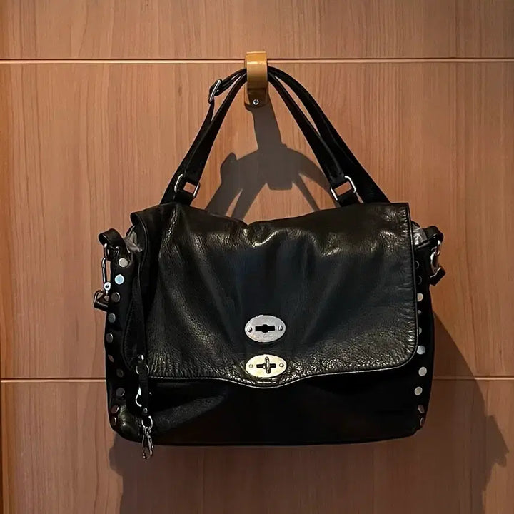 [BUNJANG] Zanellato Postina Black Leather Tote Bag / 자넬라토 포스티나 블랙 레더 토트백