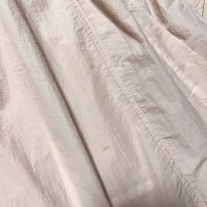 [BUNJANG] High-Quality Pink Windbreaker Jacket / 고퀄 바스락 후드 롱 바람막이 점퍼 코트 자켓 핑크 홑겹 간절기