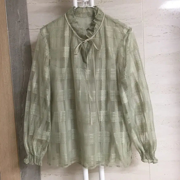 [SOLD OUT] 한섬 SJSJ 에스제이 시스루 레이스 블라우스 55