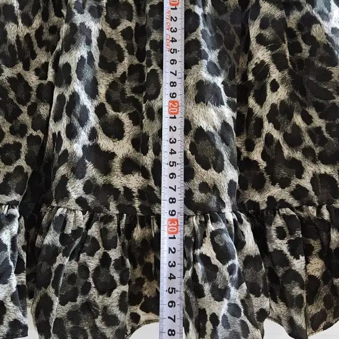 [BUNJANG] Leopard Print Frill Mini Skirt / 레오파드 프릴 미니 스커트