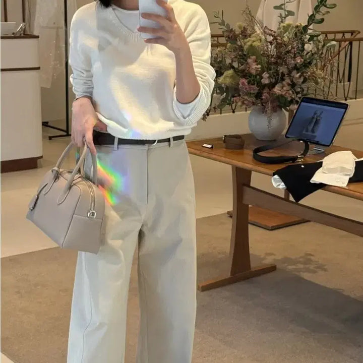 [BUNJANG] YUMER TR Boston Bag Top Beige (Inner Bag Included) / 유메르 TR보스턴백 토프베이지(이너백 증정)