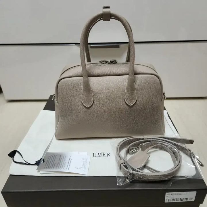 [BUNJANG] YUMER TR Boston Bag Top Beige (Inner Bag Included) / 유메르 TR보스턴백 토프베이지(이너백 증정)