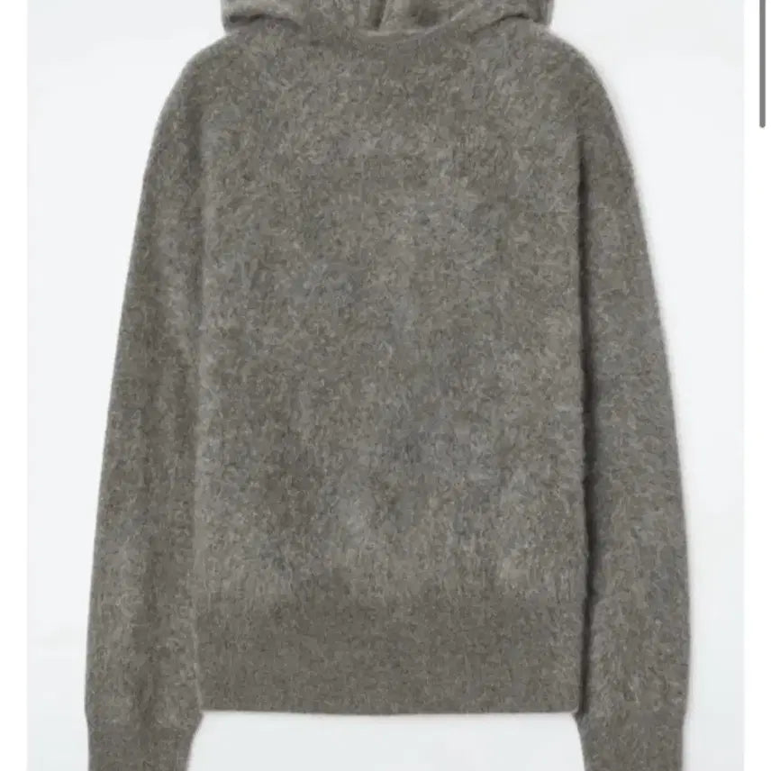 [BUNJANG] COS Brushed Cashmere Hooded Knit Sweater / cos 브러쉬드 캐시미어 후드 니트 (100% 캐시미어) 그레이