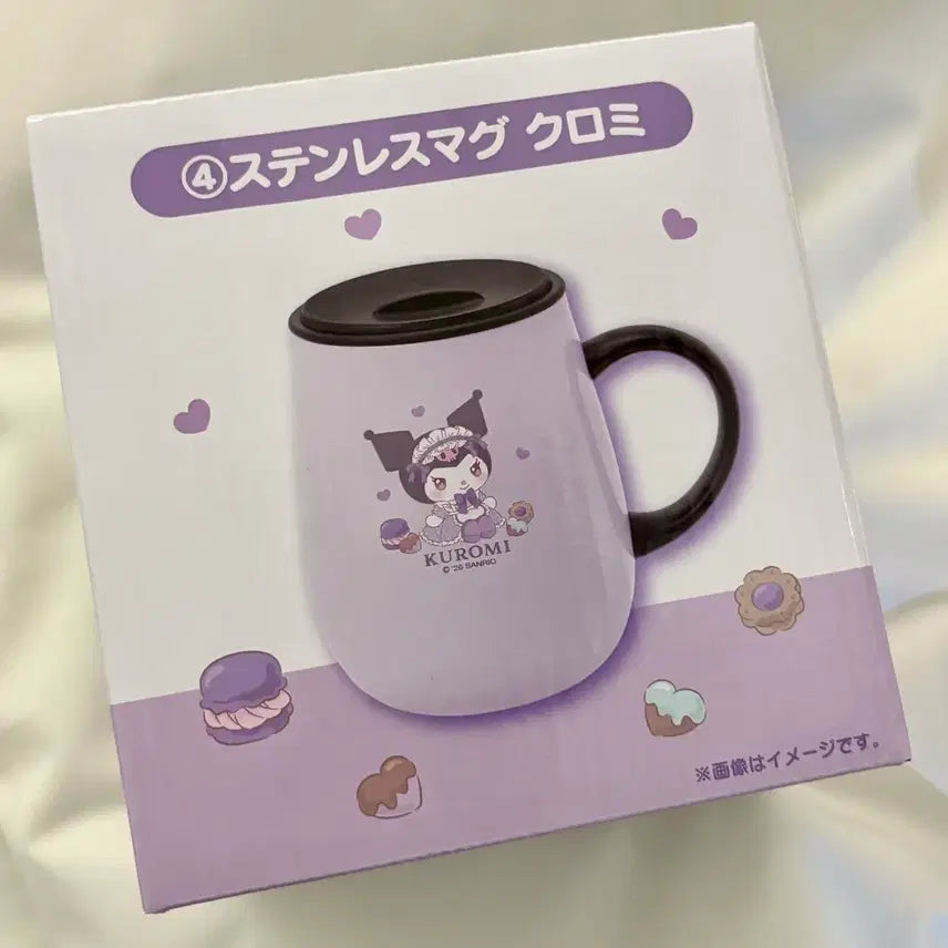 [BUNJANG] Sanrio My Melody &amp; Kuromi Stainless Steel Cup / 26년 산리오 마이멜로디&amp;쿠로미 아타리 쿠지 4등상