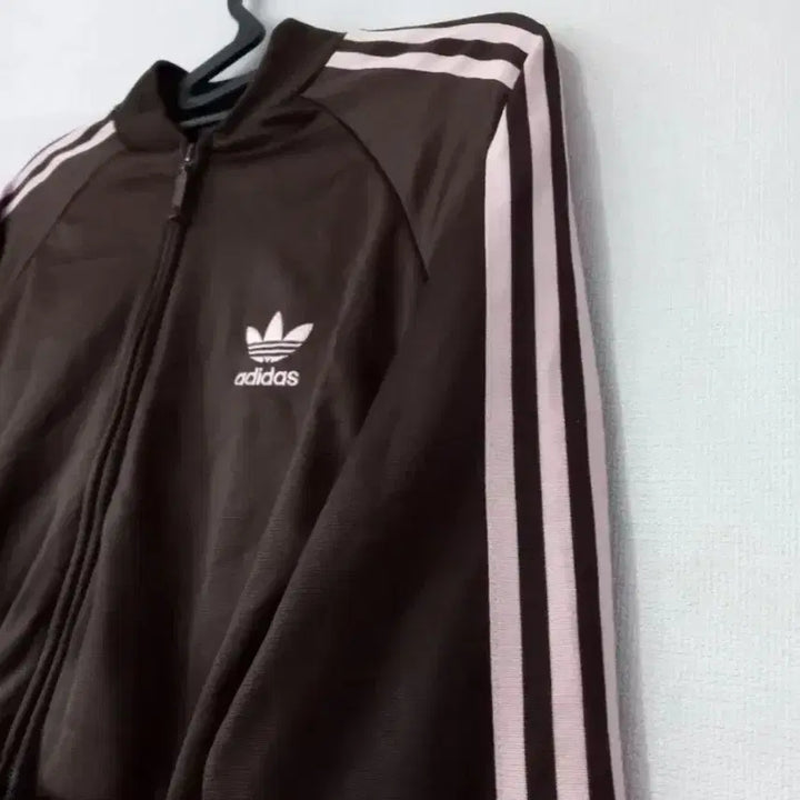 [BUNJANG] Adidas Track Top Jersey Brown Pink Chocolate / 아디다스 대장급  브라운 핑크 초코 트랙탑 저지 져지집업 85~90