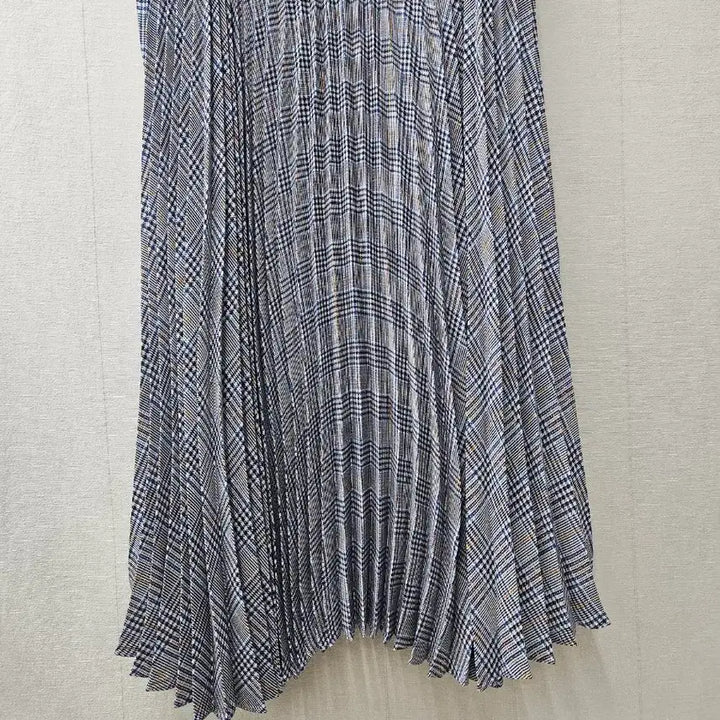 [BUNJANG] ZARA Check Pleated Long Dress / 자라  체크 플리츠롱원피스  95