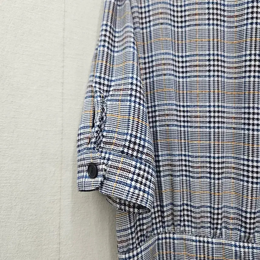 [BUNJANG] ZARA Check Pleated Long Dress / 자라  체크 플리츠롱원피스  95