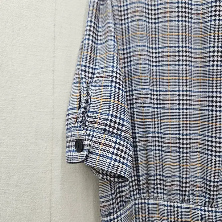 [BUNJANG] ZARA Check Pleated Long Dress / 자라  체크 플리츠롱원피스  95