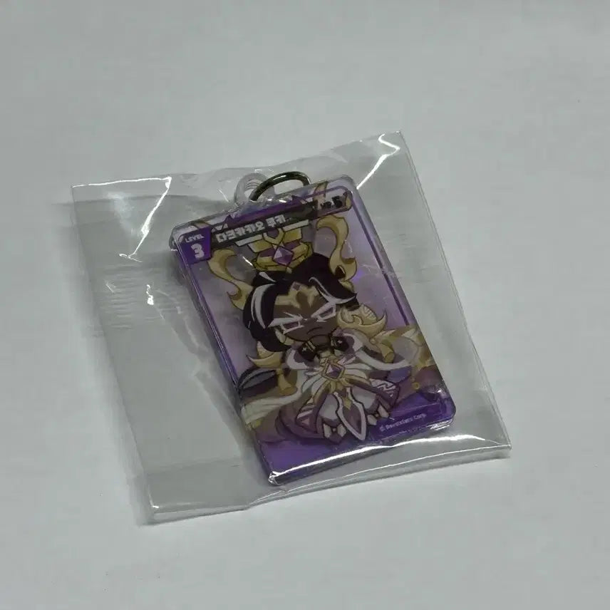 [BUNJANG] Cookie Run Kingdom Dark Cacao Acrylic Keyring / 쿠키런킹덤 다크카카오 카드 아크릴 키링