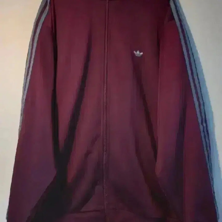 [BUNJANG] Adidas BB Track Top Maroon/Burgundy Jersey Zip-Up L / 아디다스 BB트랙탑 마룬 와인 버건디 저지 져지집업 100/L