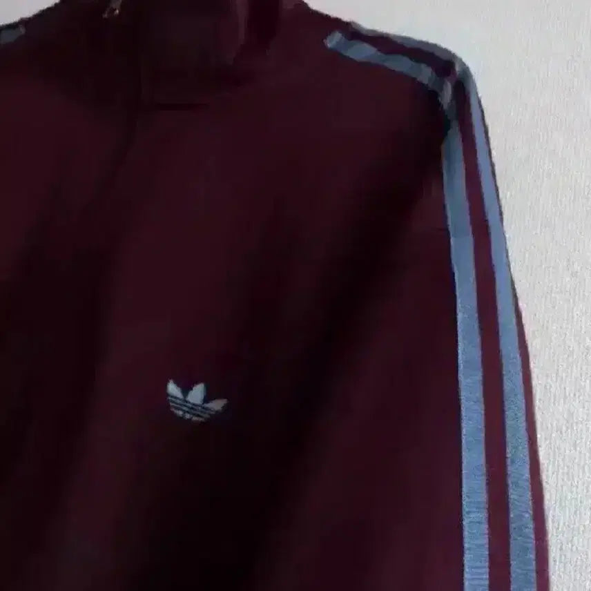 [BUNJANG] Adidas BB Track Top Maroon/Burgundy Jersey Zip-Up L / 아디다스 BB트랙탑 마룬 와인 버건디 저지 져지집업 100/L