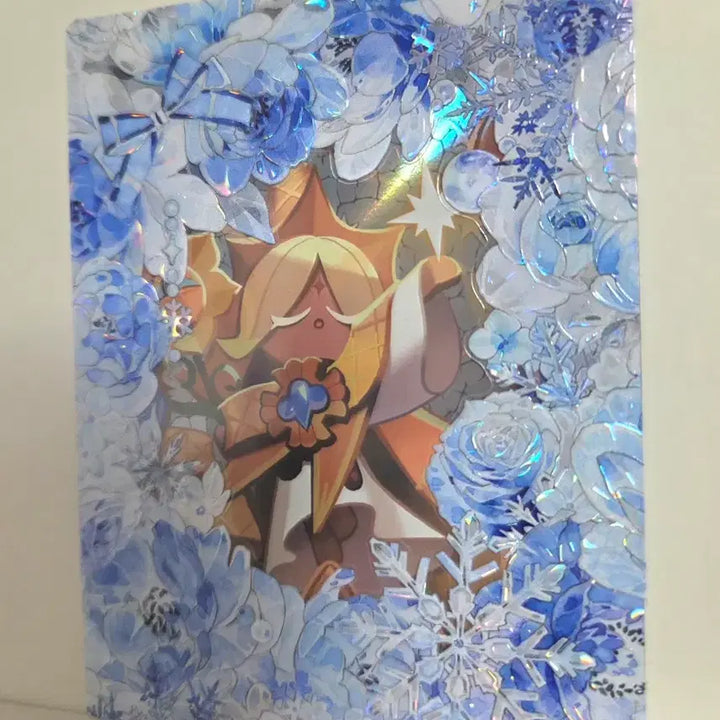 [BUNJANG] Blue Flower Hologram Toploader / 블루 플라워 홀로그램 탑로더