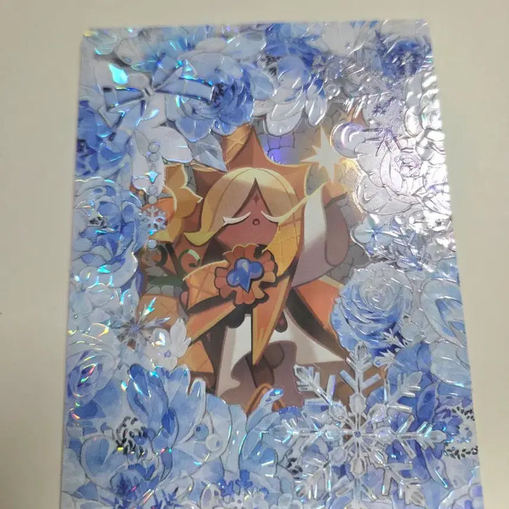 [BUNJANG] Blue Flower Hologram Toploader / 블루 플라워 홀로그램 탑로더