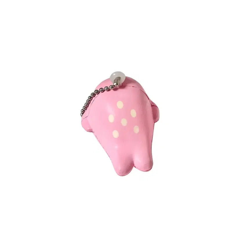 [BUNJANG] San-X Mamegoma Benigoma Squishy Keyring / [고전] 마메고마 베니고마 스퀴시 키링 산엑스 사쿠라고마
