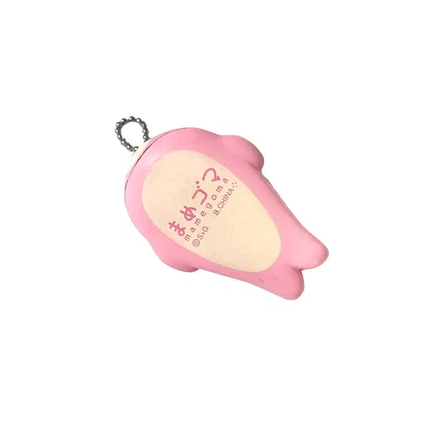 [BUNJANG] San-X Mamegoma Benigoma Squishy Keyring / [고전] 마메고마 베니고마 스퀴시 키링 산엑스 사쿠라고마