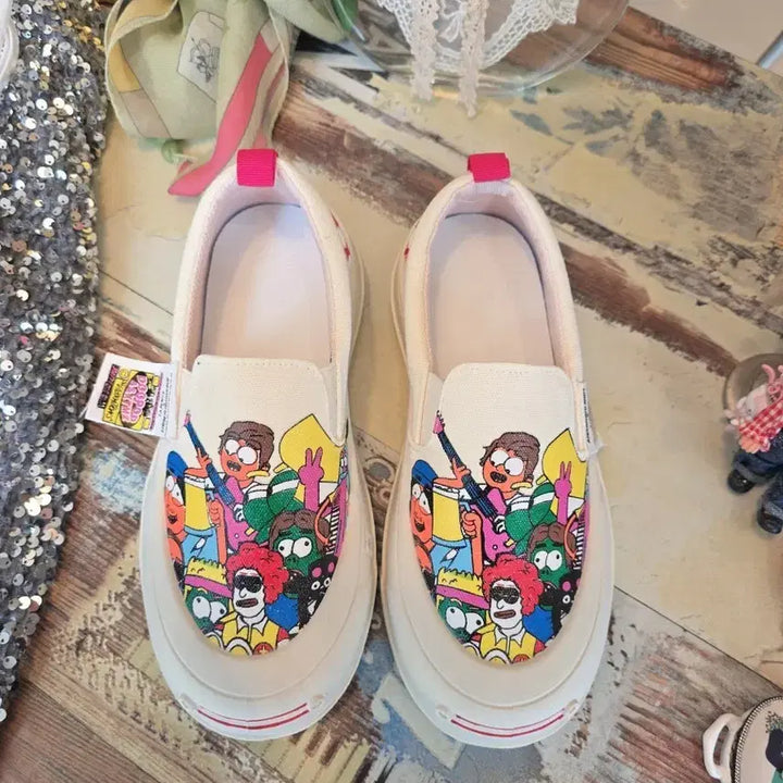 [BUNJANG] Character Slip-on Shoes / 캐릭터 슬립온
