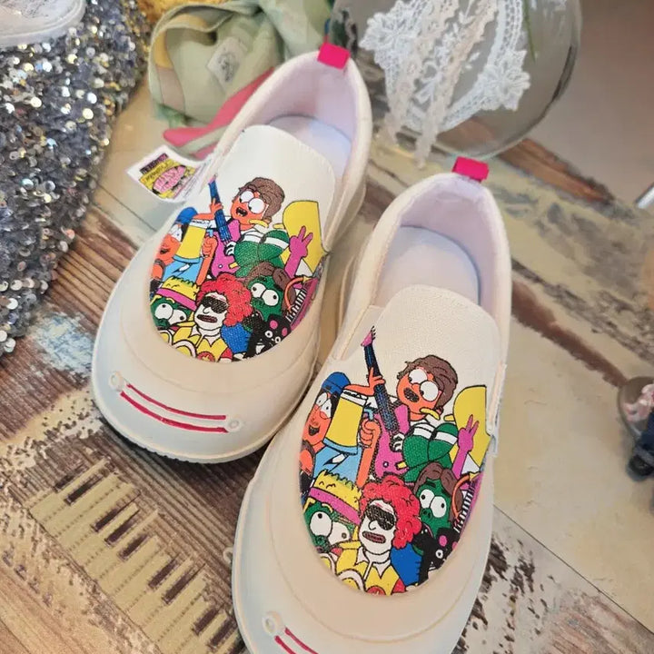 [BUNJANG] Character Slip-on Shoes / 캐릭터 슬립온