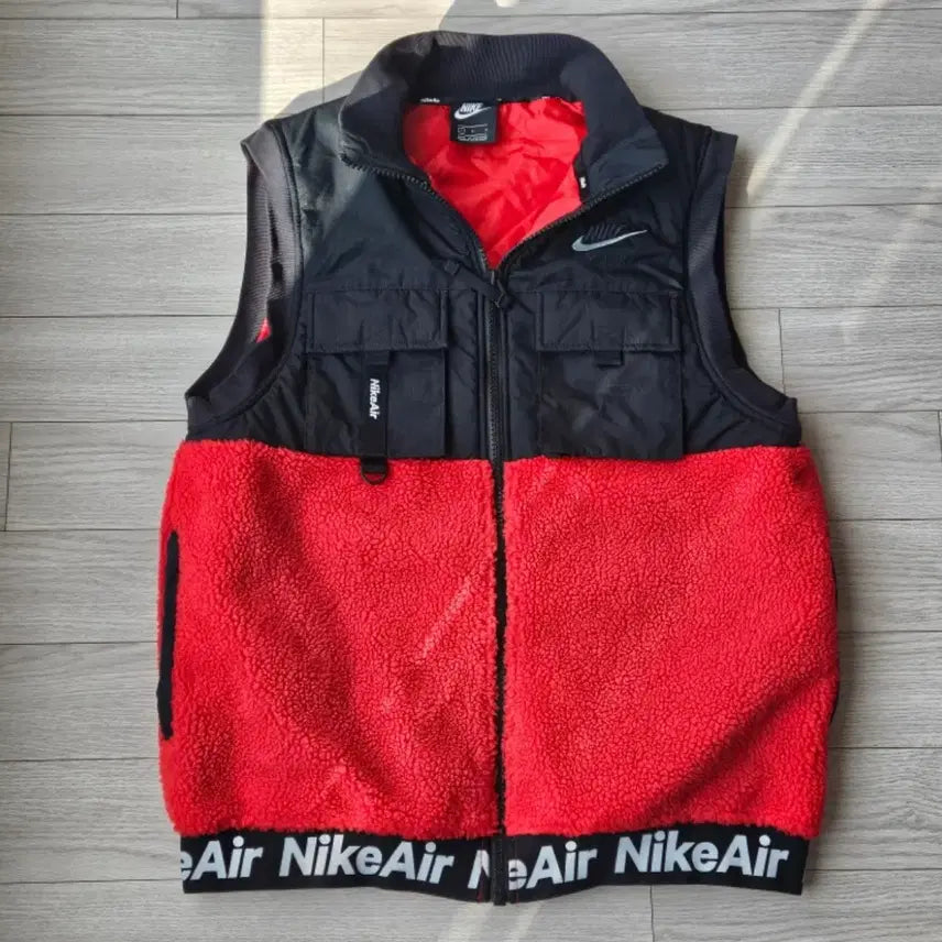 [BUNJANG] Nike Air Fleece Vest (Red/Black, Size L) / 정품 새상품급 나이키 에어 플리스조끼 급처분