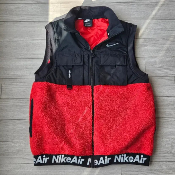 [BUNJANG] Nike Air Fleece Vest (Red/Black, Size L) / 정품 새상품급 나이키 에어 플리스조끼 급처분