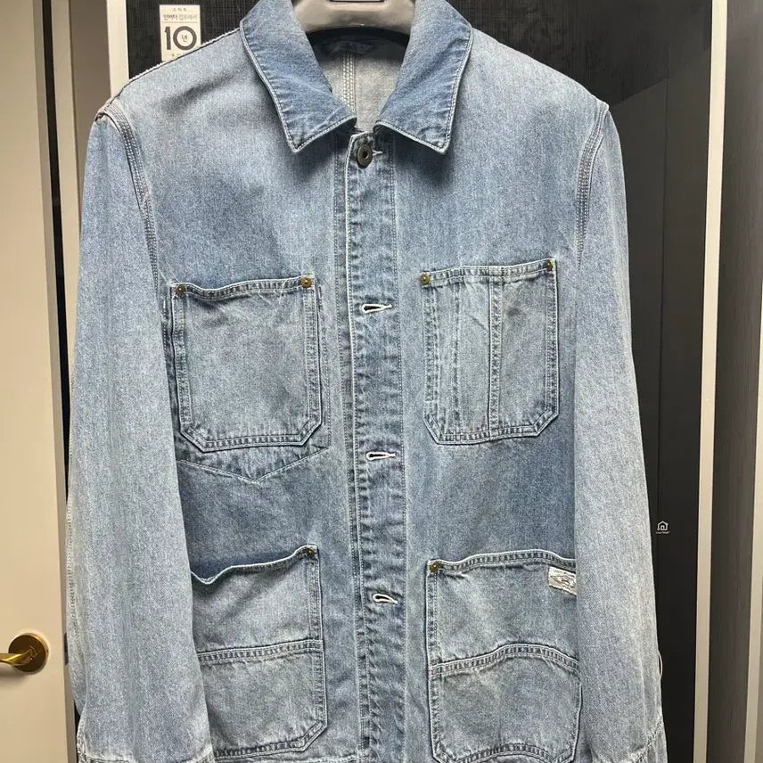 [BUNJANG] Hazzys Denim Chore Jacket (Size 100) / 헤지스 데님 워크자켓 초어자켓 100
