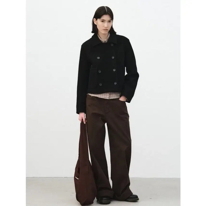 [BUNJANG] Brenda B. Brown Color Cotton Pants (Size S) / 브렌다브렌든 컬러코튼팬츠 (브라운/S/택O)