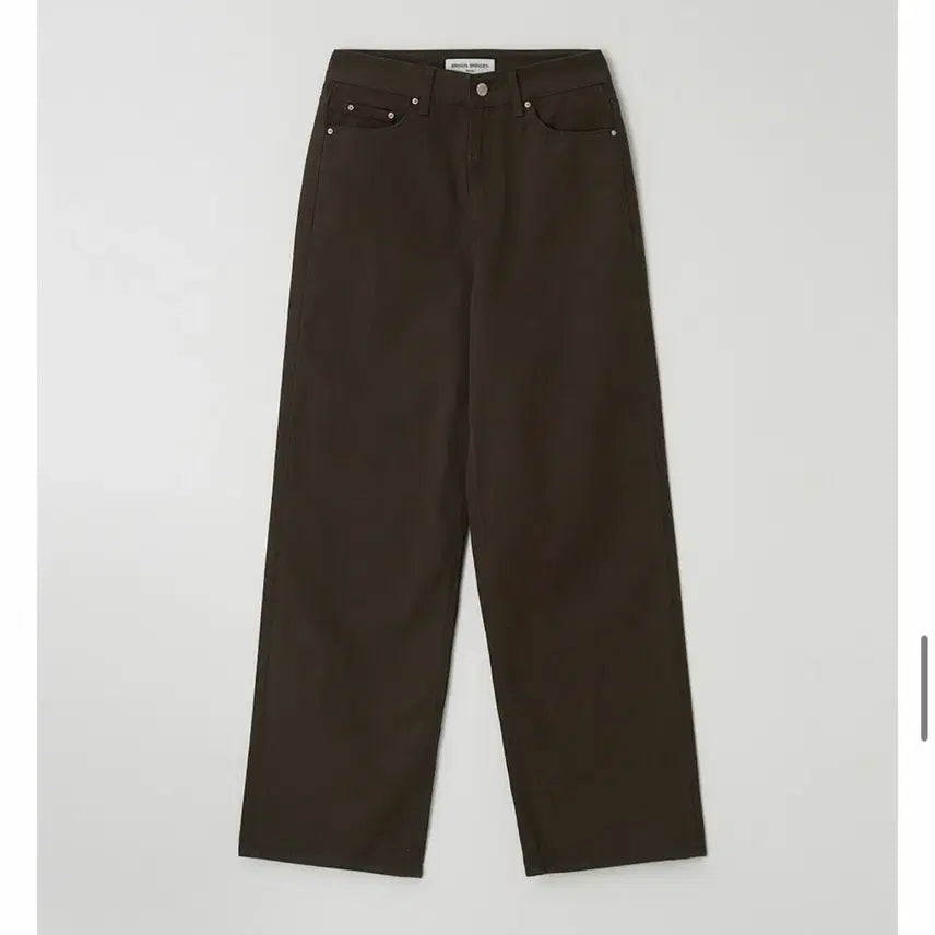[BUNJANG] Brenda B. Brown Color Cotton Pants (Size S) / 브렌다브렌든 컬러코튼팬츠 (브라운/S/택O)