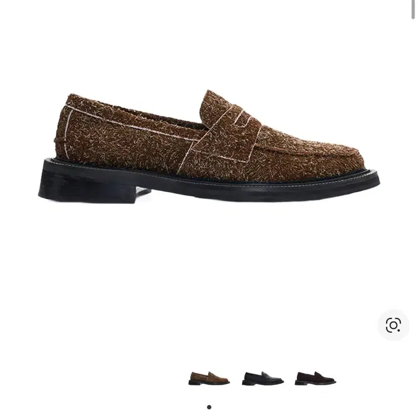 [BUNJANG] ESTIU Oversole Hairy Suede Loafers Brown / 에스티유 오버솔 헤어리 스웨이드 로퍼 브라운