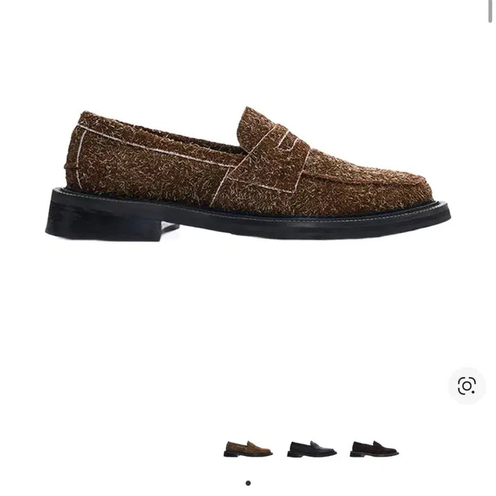 [BUNJANG] ESTIU Oversole Hairy Suede Loafers Brown / 에스티유 오버솔 헤어리 스웨이드 로퍼 브라운