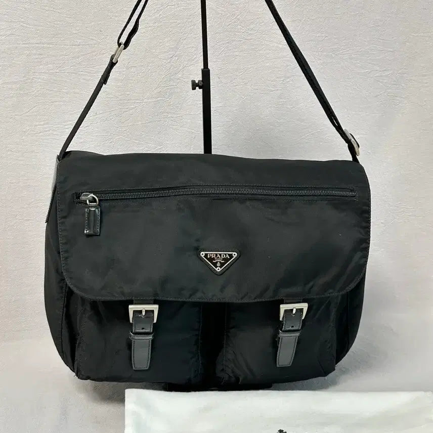 [BUNJANG] Prada Two-Pocket Nylon Messenger Bag / 프라다 투포켓 나일론 포코노 메신저백 남녀공용