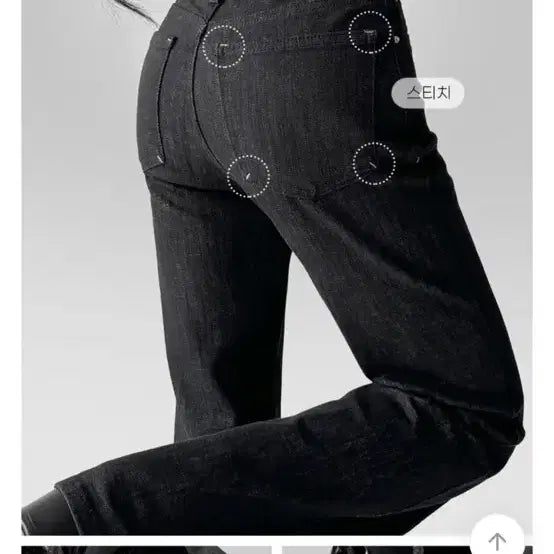 [BUNJANG] Avely Fitci Black Denim Bootcut Pants / 에이블리 핏시 블랙 데님 부츠컷 팬츠 스판 팬츠